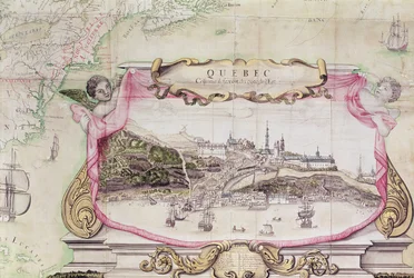Cartouche of Quebec from 